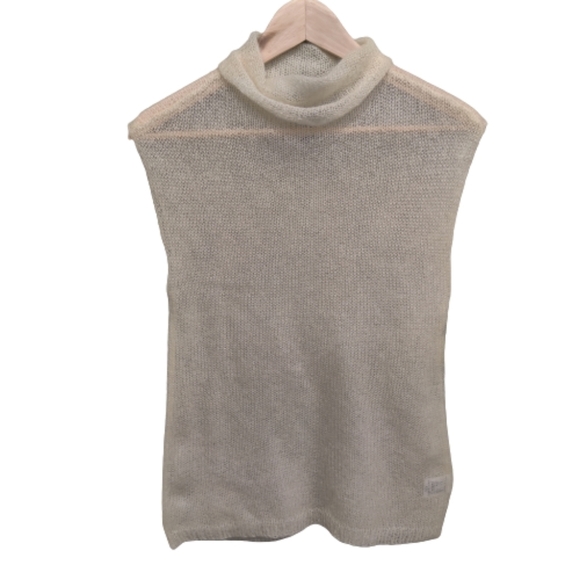 Dkny Sweaters - DKNY essentials angora mohair sleeveless sweater